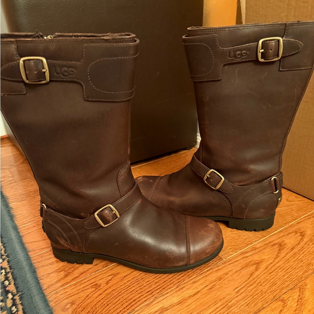 UGG Gershwin Brown Leather Boots